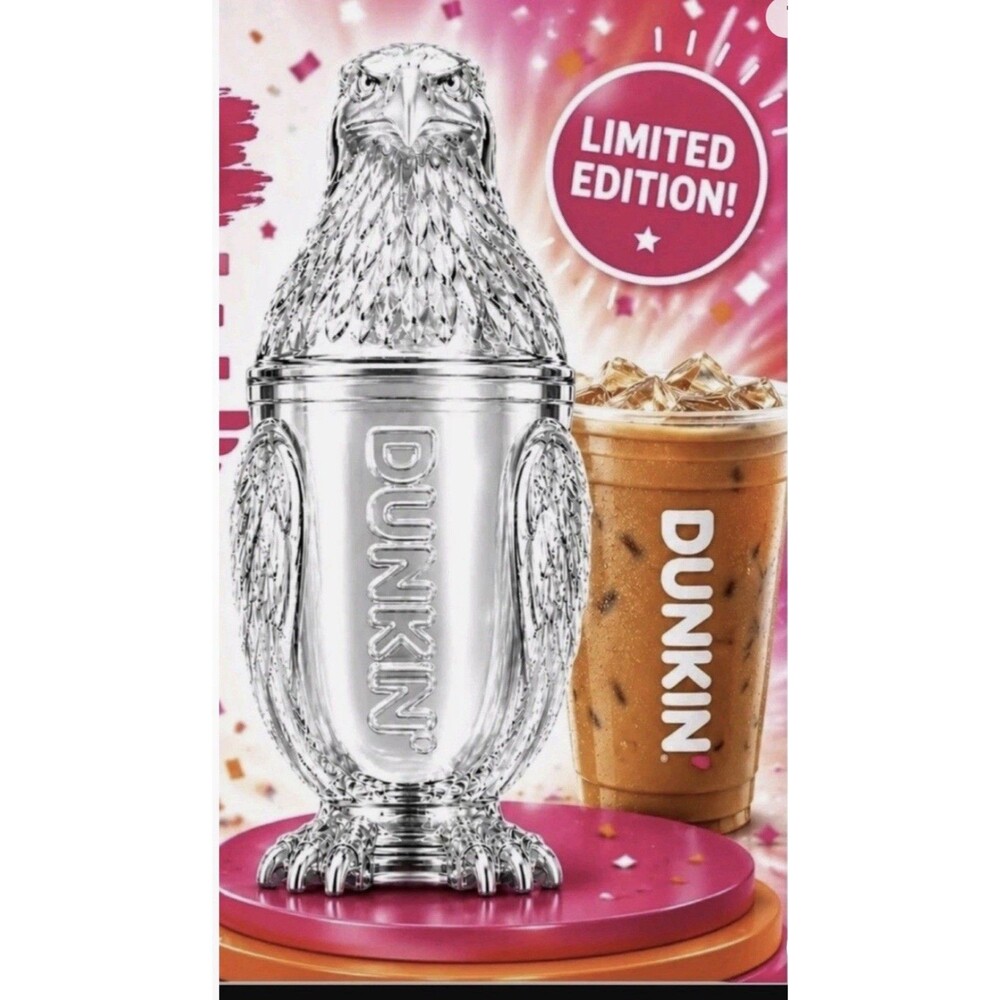 Dunkin Donuts 2026 Viral Eagle Cup Limited Edition RARE with Drink Code NEW!!!